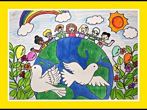 Những Bức Vẽ Tranh Đề Tài Vì Một Thế Giới Hòa Bình Ý Nghĩa