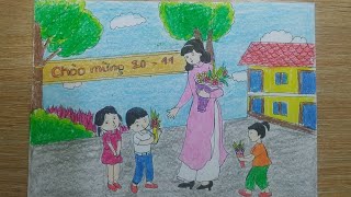 Tranh vẽ 2011 đề tài ngày Nhà giáo Việt Nam đẹp  METAvn